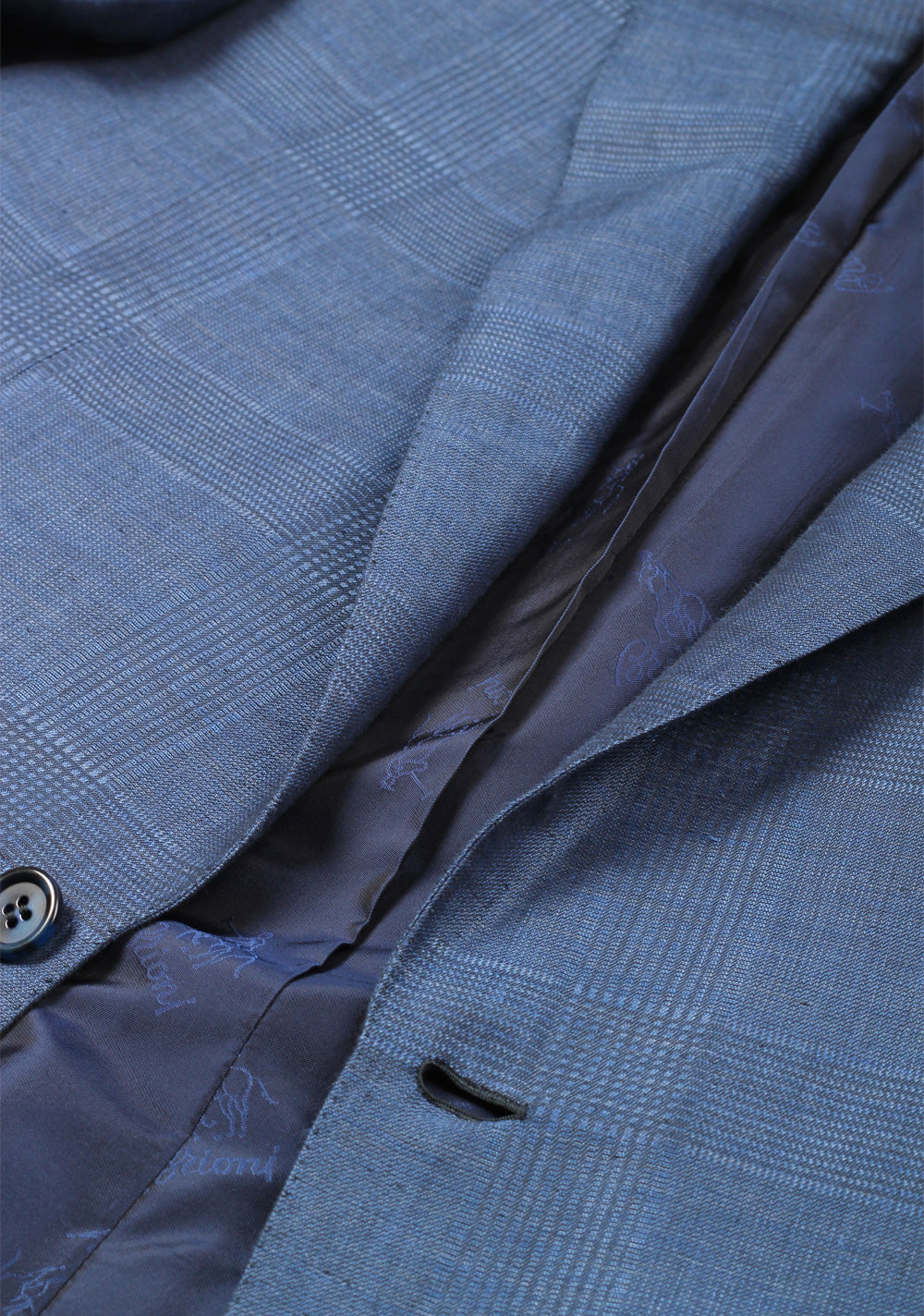 Brioni Blue Colosseo Sport Coat Size 50 / 40R U.S. In Silk Cashmere
