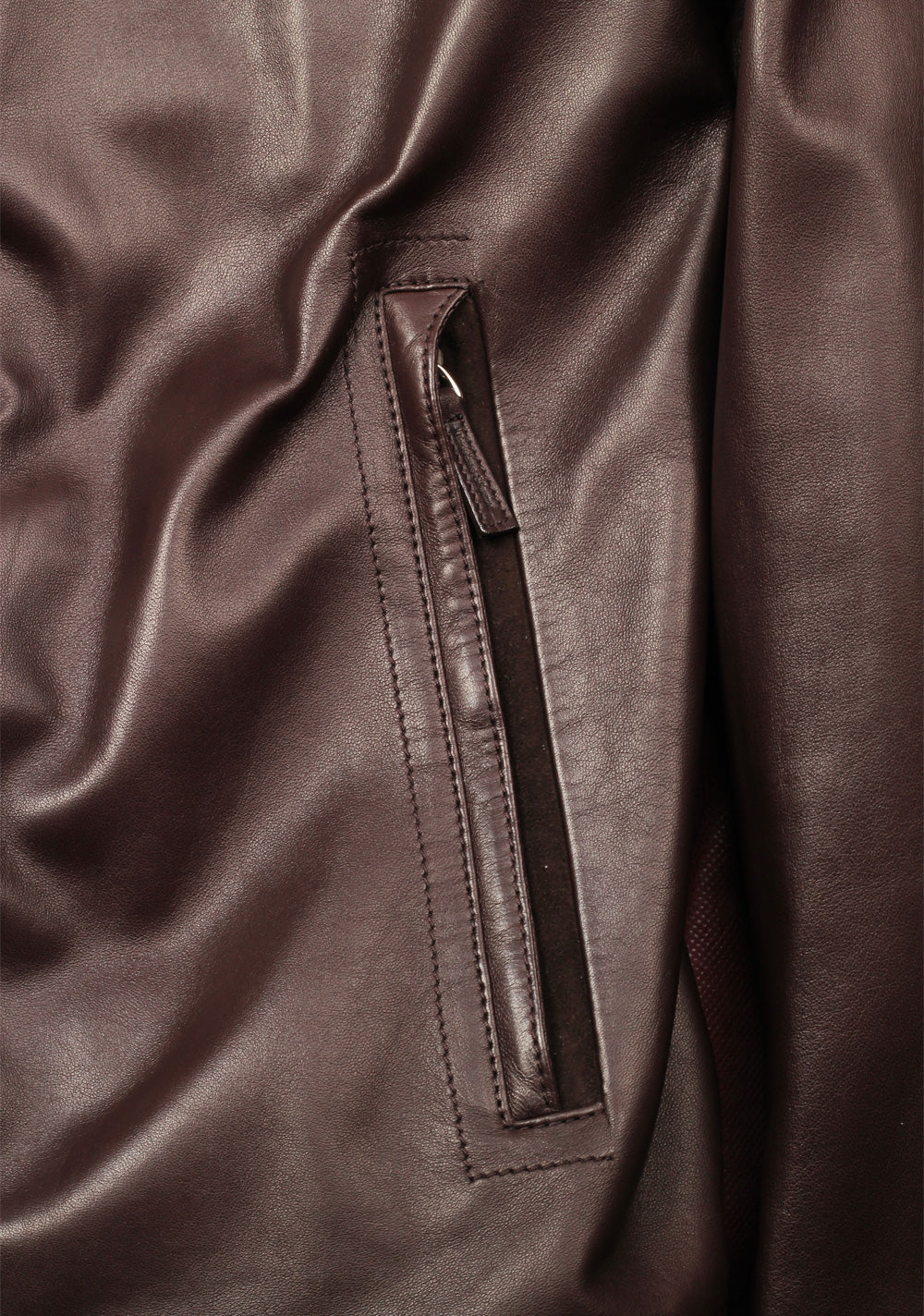 Massimo Sforza Brown Leather Coat Jacket Size 56 / 46R U.S.