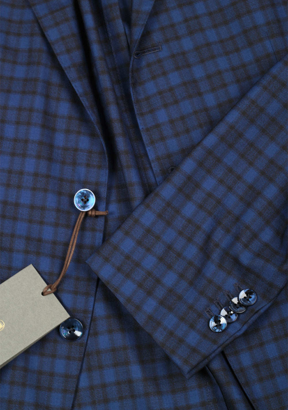 Boglioli K Jacket Blue Checked Suit