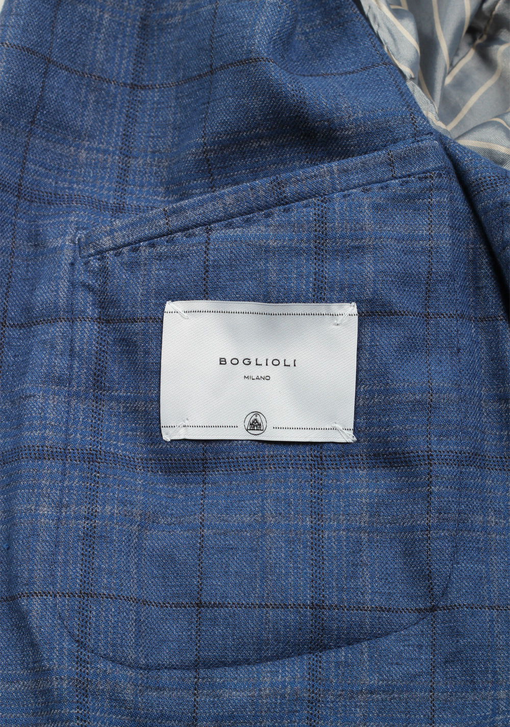 Boglioli K Jacket Blue Checked Sport Coat