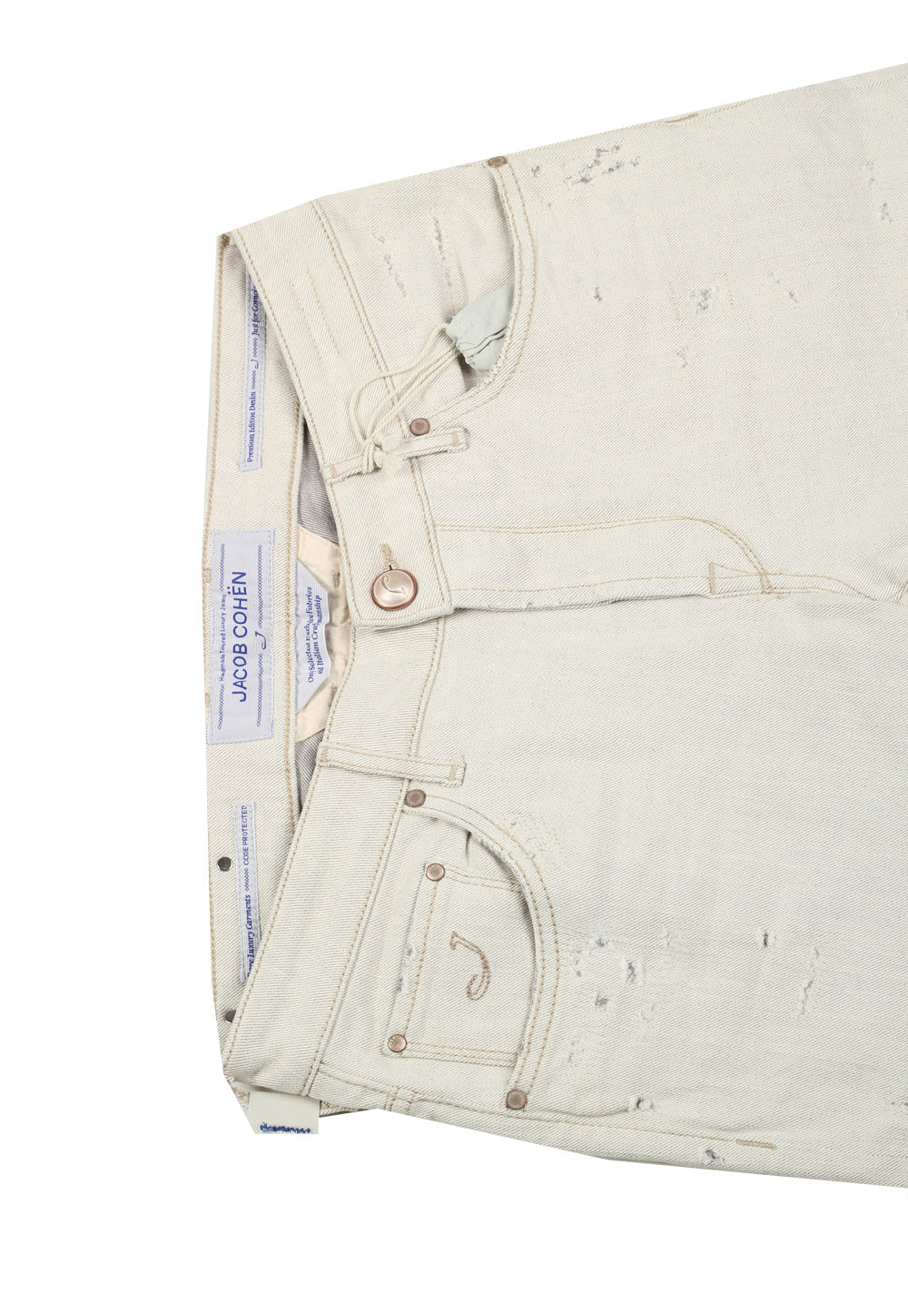 Jacob Cohen Off White J683 Comfort Comfort Jeans Size 48 / 32 U.S.