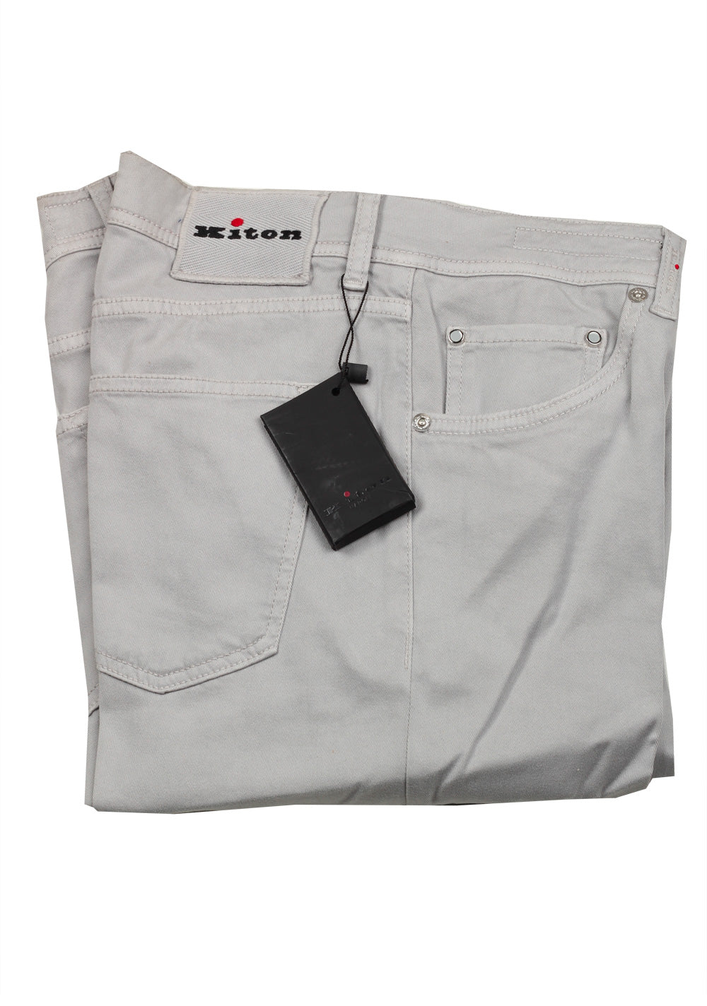 Kiton Gray Slim Jeans Size 50 / 34 U.S.