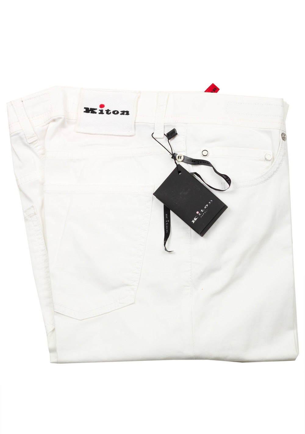 Kiton White Jeans Size 58 / 42 U.S.