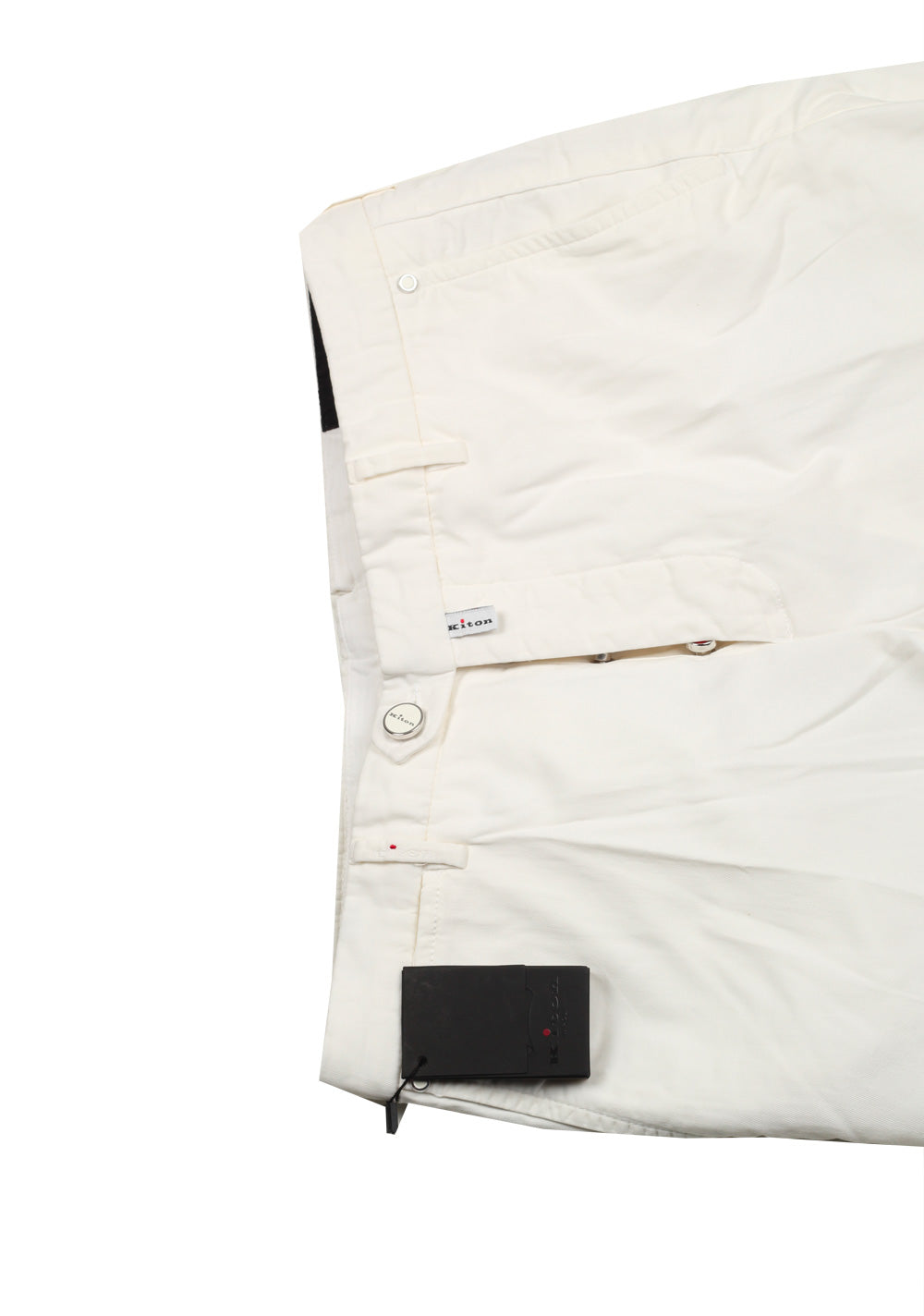 Kiton White Chino Trousers