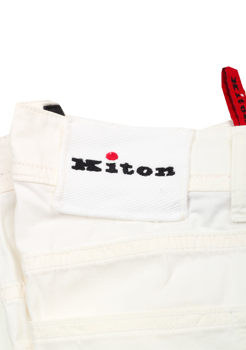 Kiton White Slim Jeans