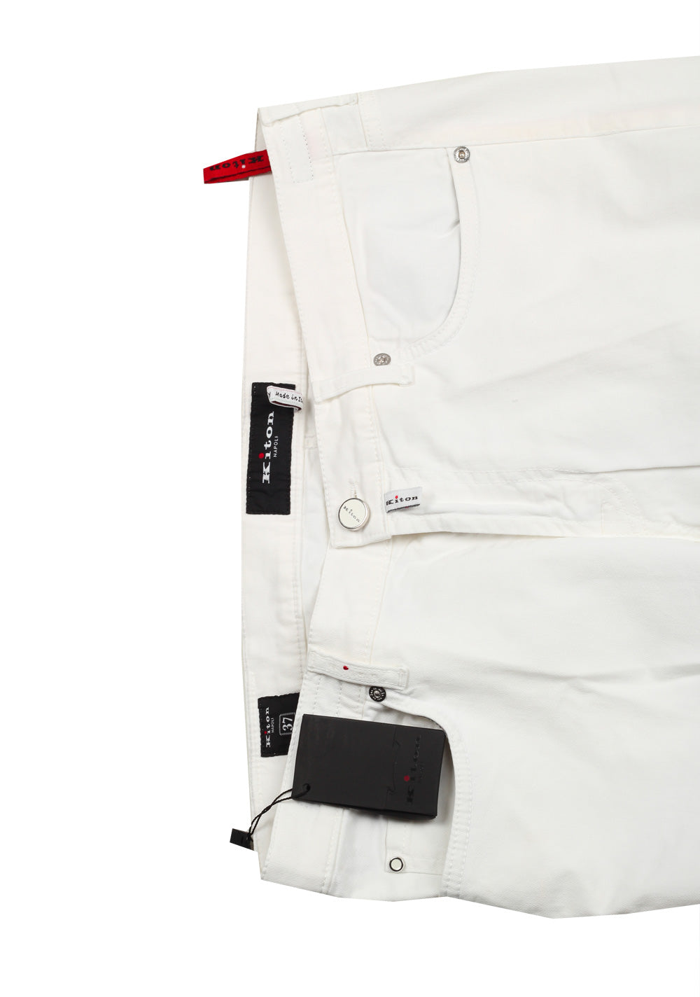 Kiton White Jeans Size 52 / 36 U.S.