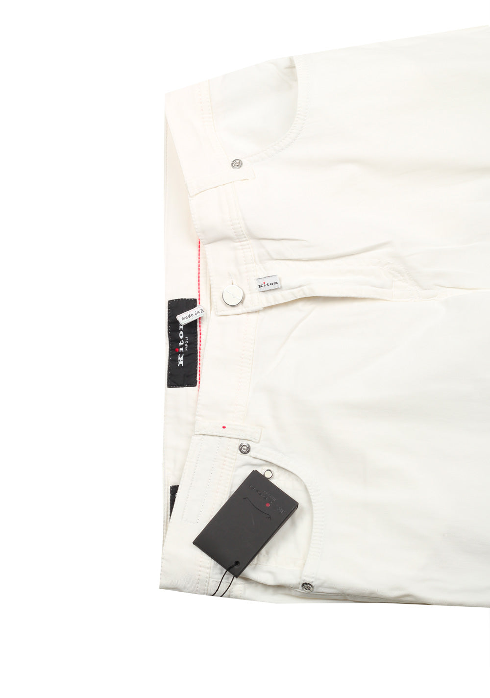 Kiton White Slim Jeans
