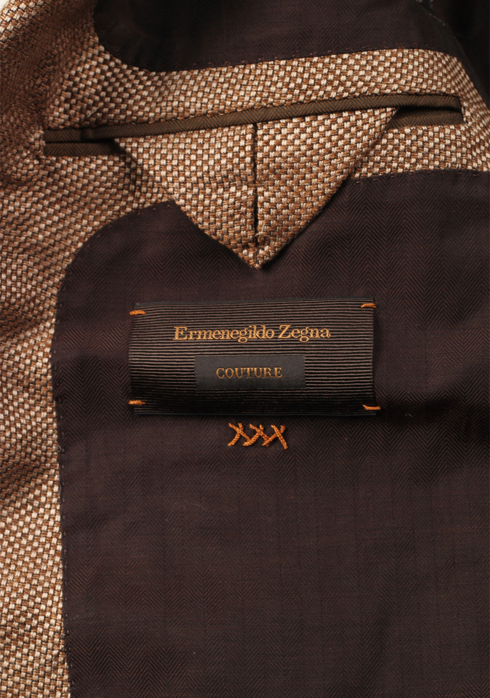 ZEGNA Couture Beige Sport Coat Size 48 / 38R U.S. In Silk Blend