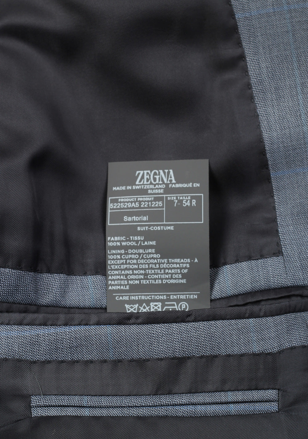 ZEGNA Sartorial 15Milmil15 Sport Coat Size 54 / 44R U.S.