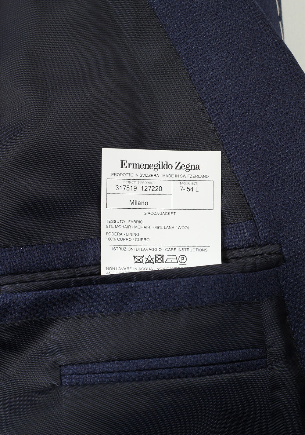 ZEGNA Milano Easy Trofeo Double Breasted Sport Coat Size 54L / 44L U.S.