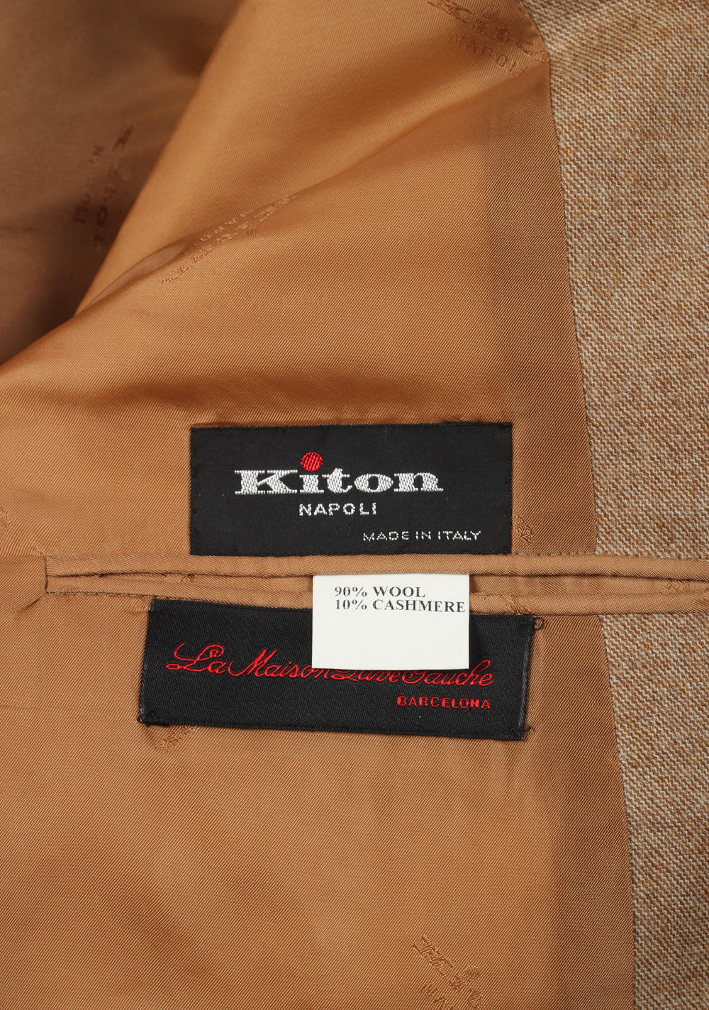 Kiton Beige Sport Coat Size 48 / 38R U.S. In Cashmere Blend