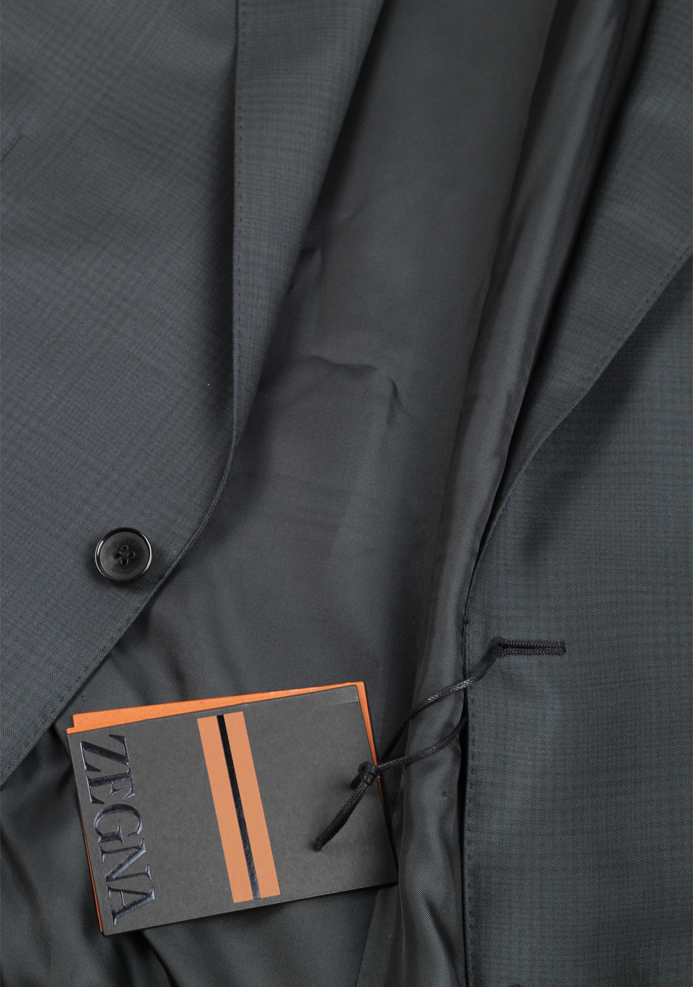 ZEGNA Sartorial 15Milmil15 Gray Checked Suit Size 50 / 40 U.S.