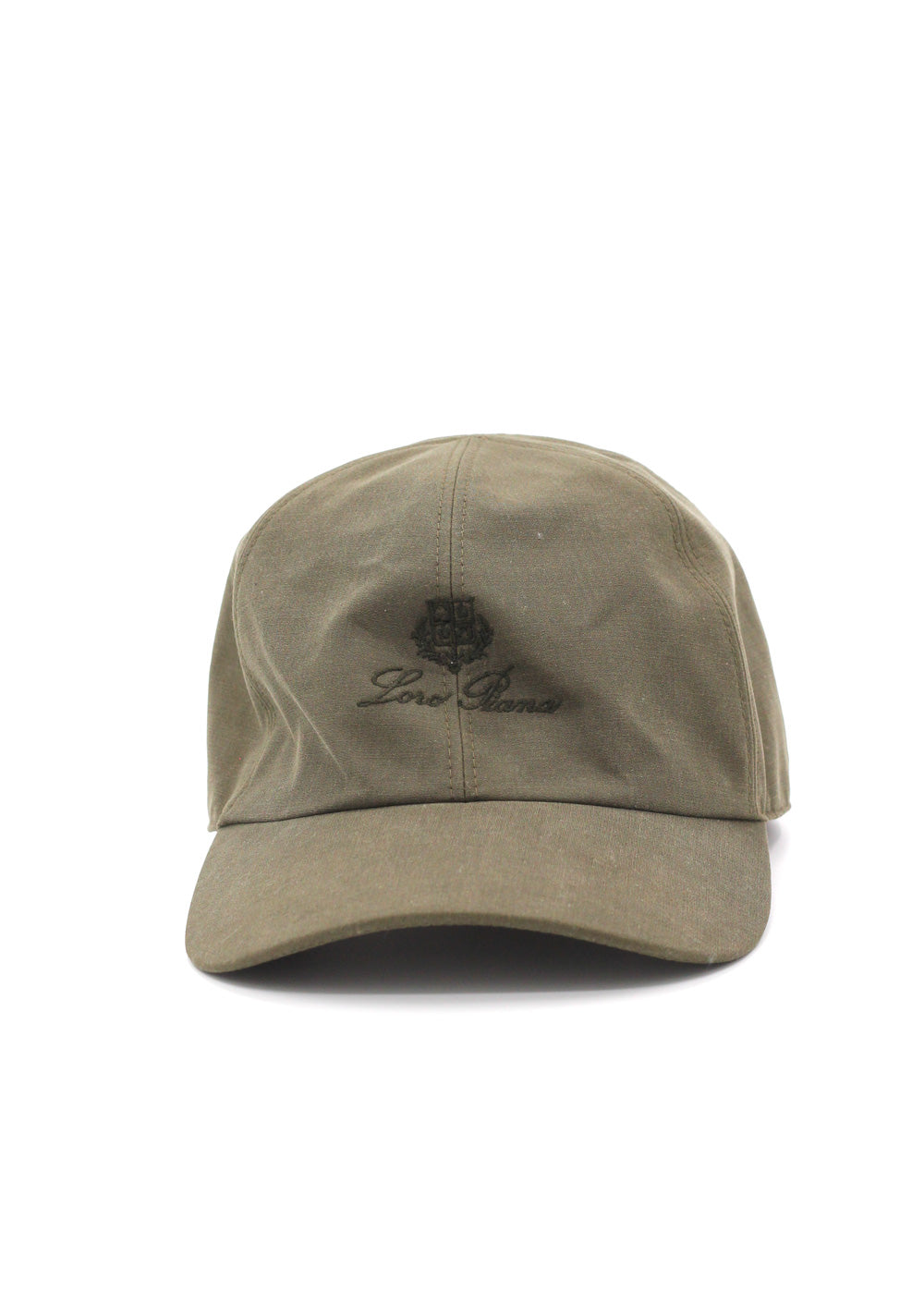 Loro Piana Green Cotton Silk Baseball Cap Size M (Medium)