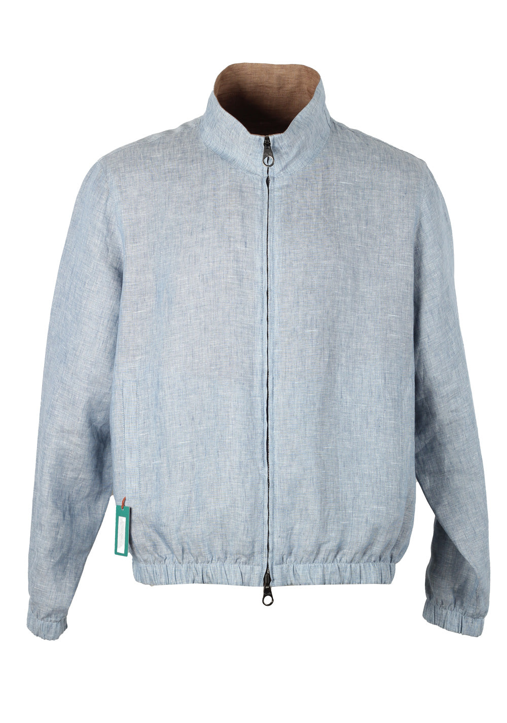 Loro Piana Reversible Brown Blue Bomber Jacket Coat