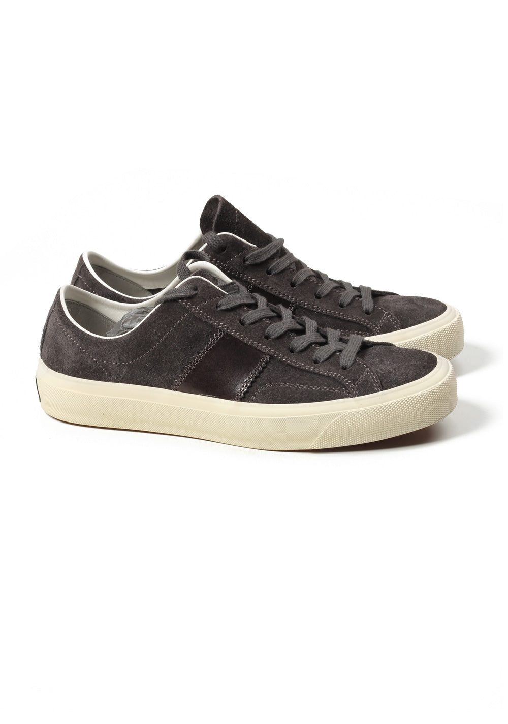 TOM FORD Cambridge Lace Up Dark Gray Suede Sneaker Shoes Size 8,5 UK / 9,5 U.S.