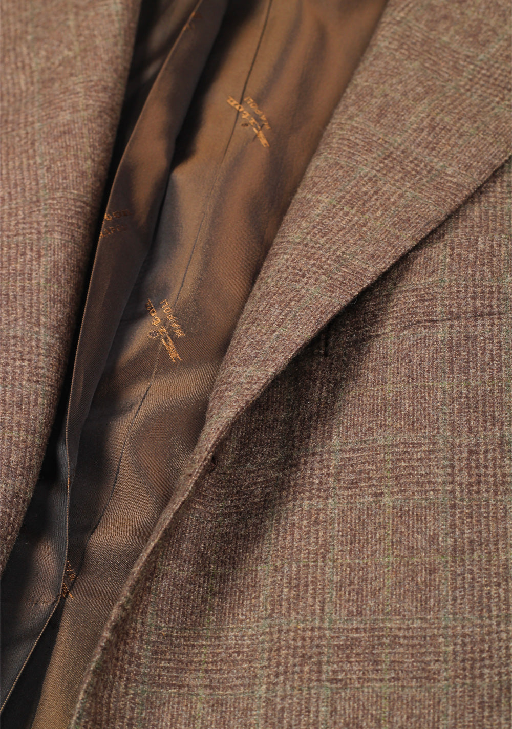 Kiton Checked Brown Sport Coat Size 50 / 40R U.S. In Cashmere