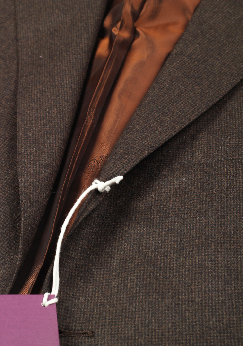 Sartoria Partenopea Brown Suit Size 56 / 46R U.S. In Wool