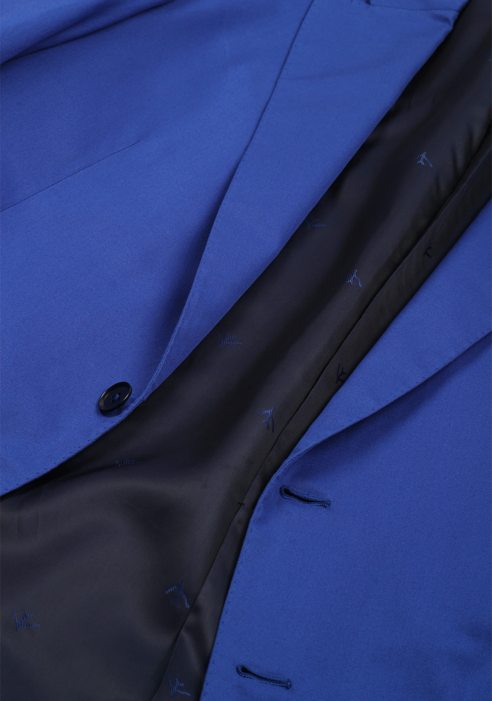 Isaia Napoli Solid Blue Suit Base Amalfi