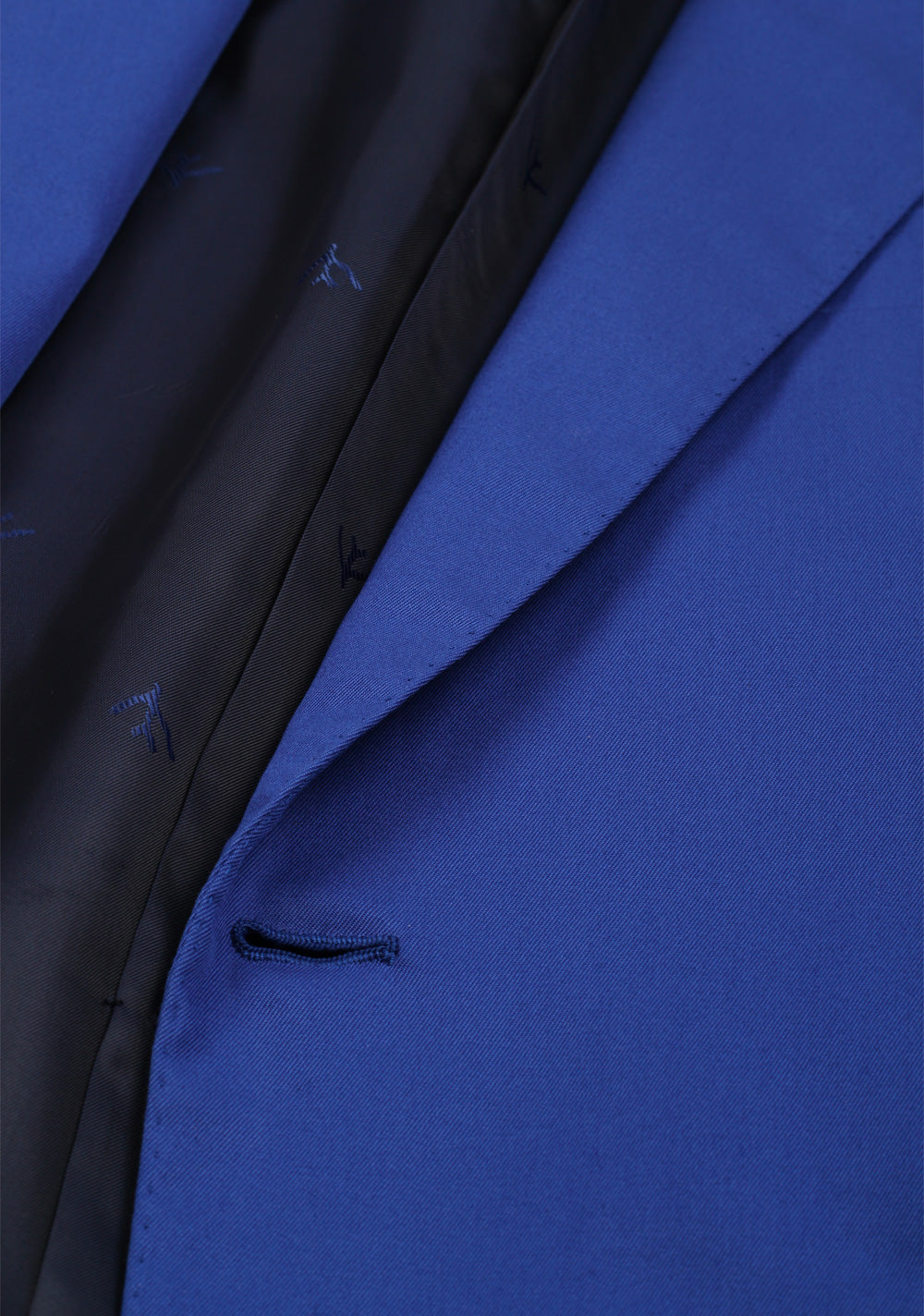 Isaia Napoli Solid Blue Suit Base Amalfi