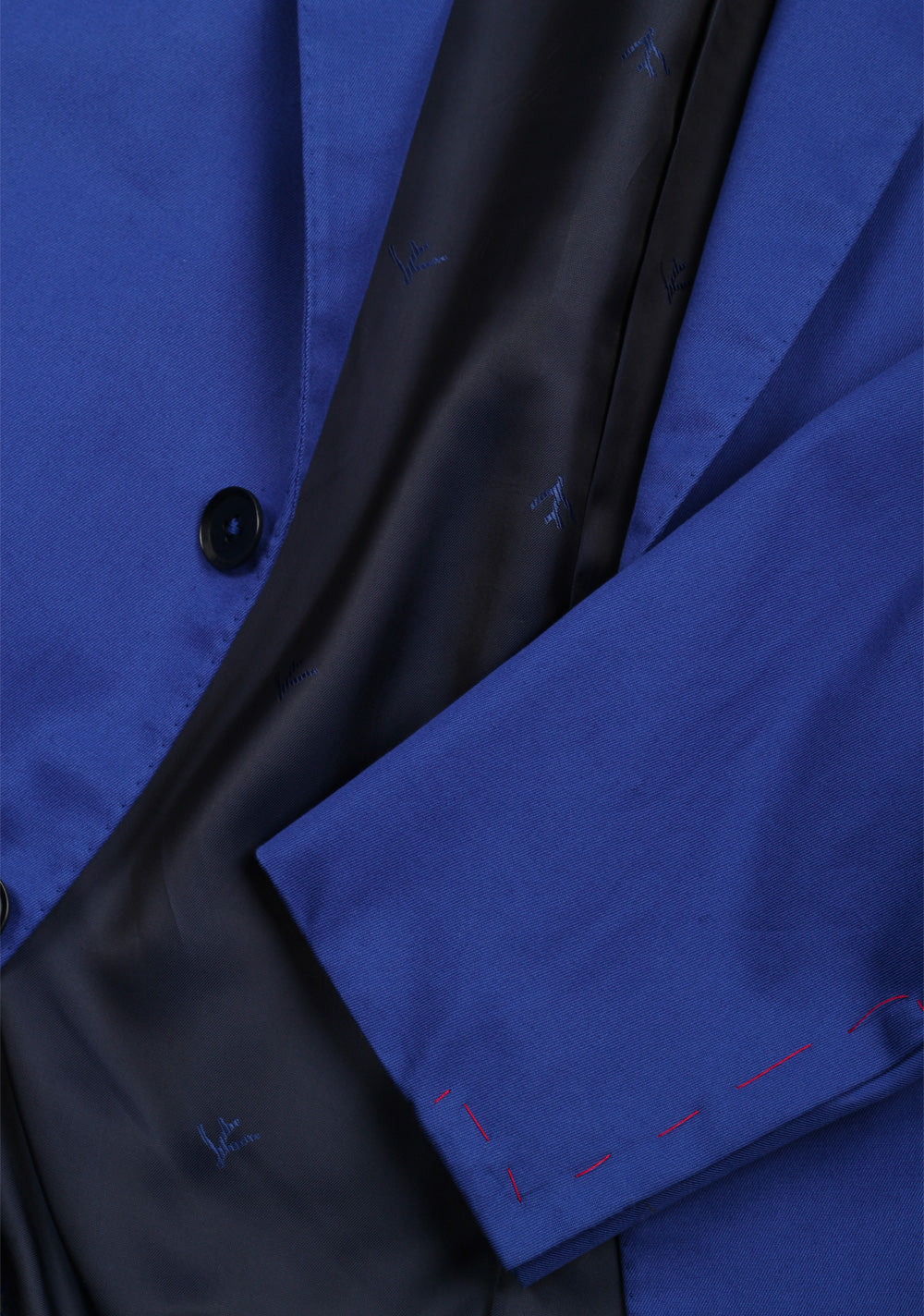 Isaia Napoli Solid Blue Suit Base Amalfi