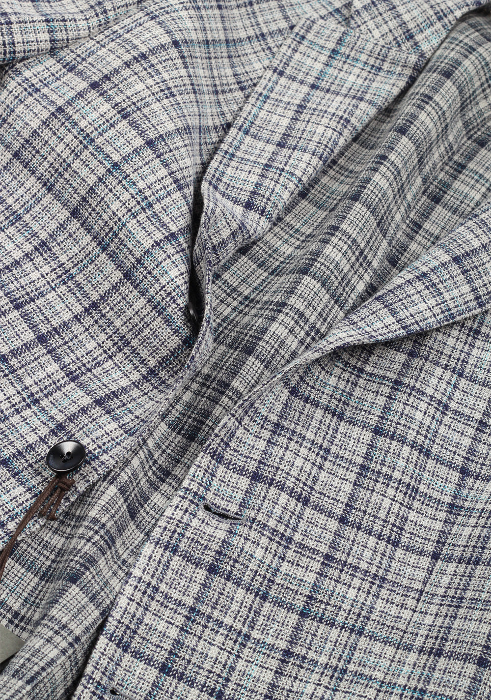 Boglioli K Jacket Beige Blue Checked Sport Coat
