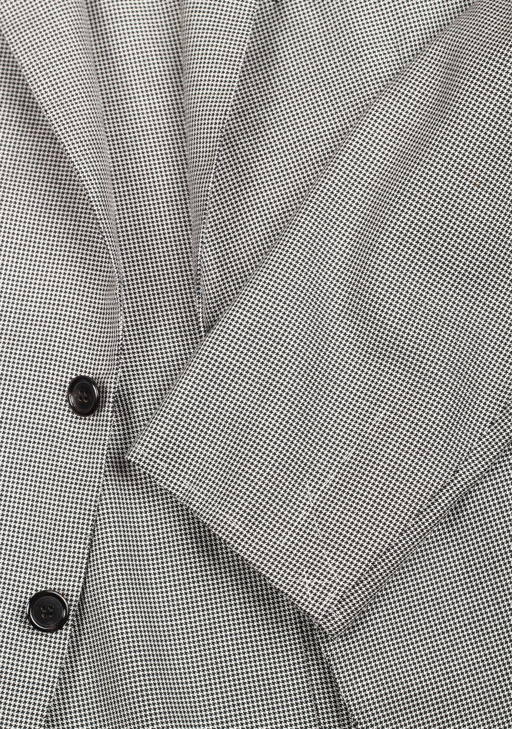 Brioni Condotti  Black / White Sport Coat Size 52 / 42R U.S. In Silk Blend