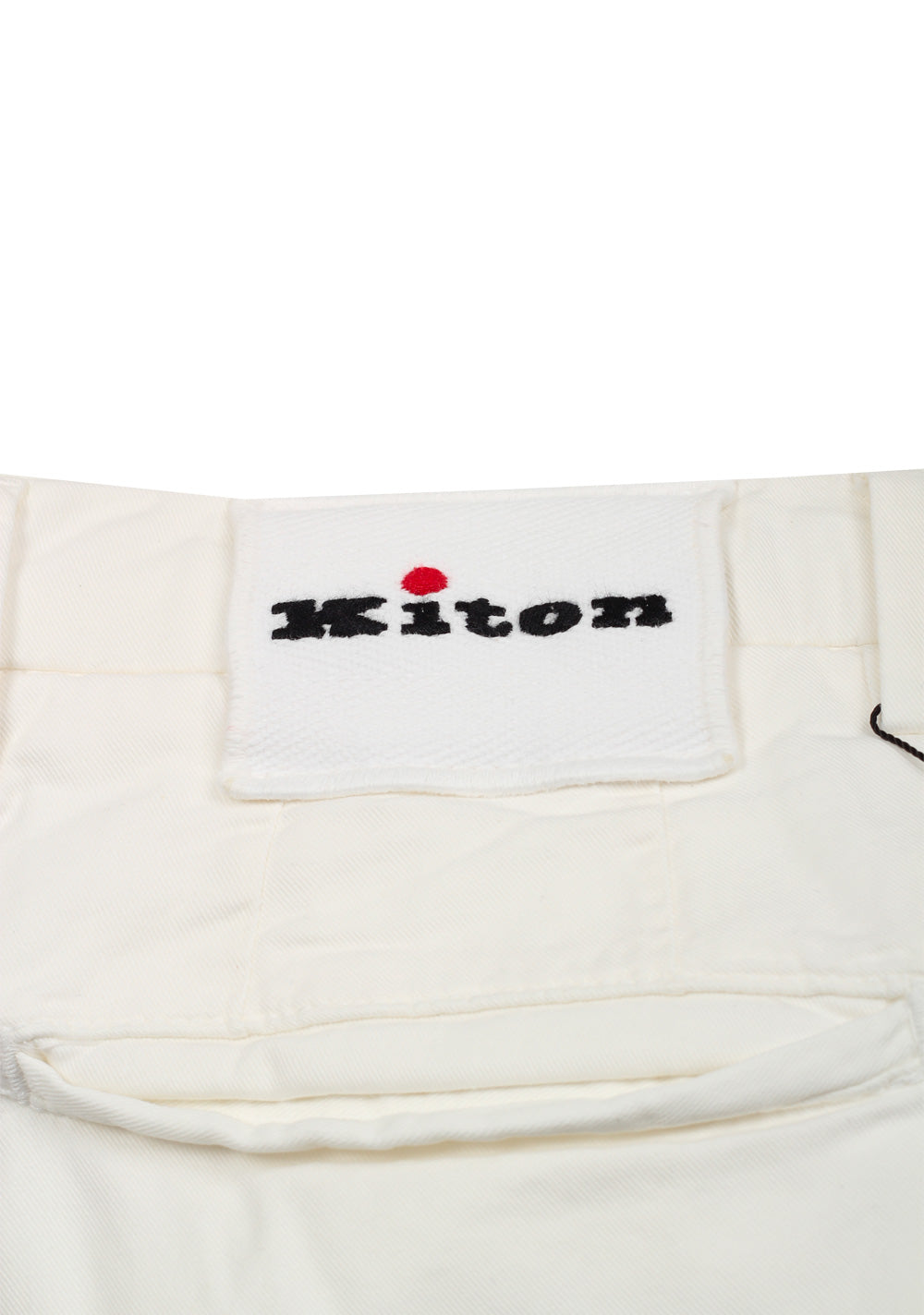 Kiton White Chino Trousers