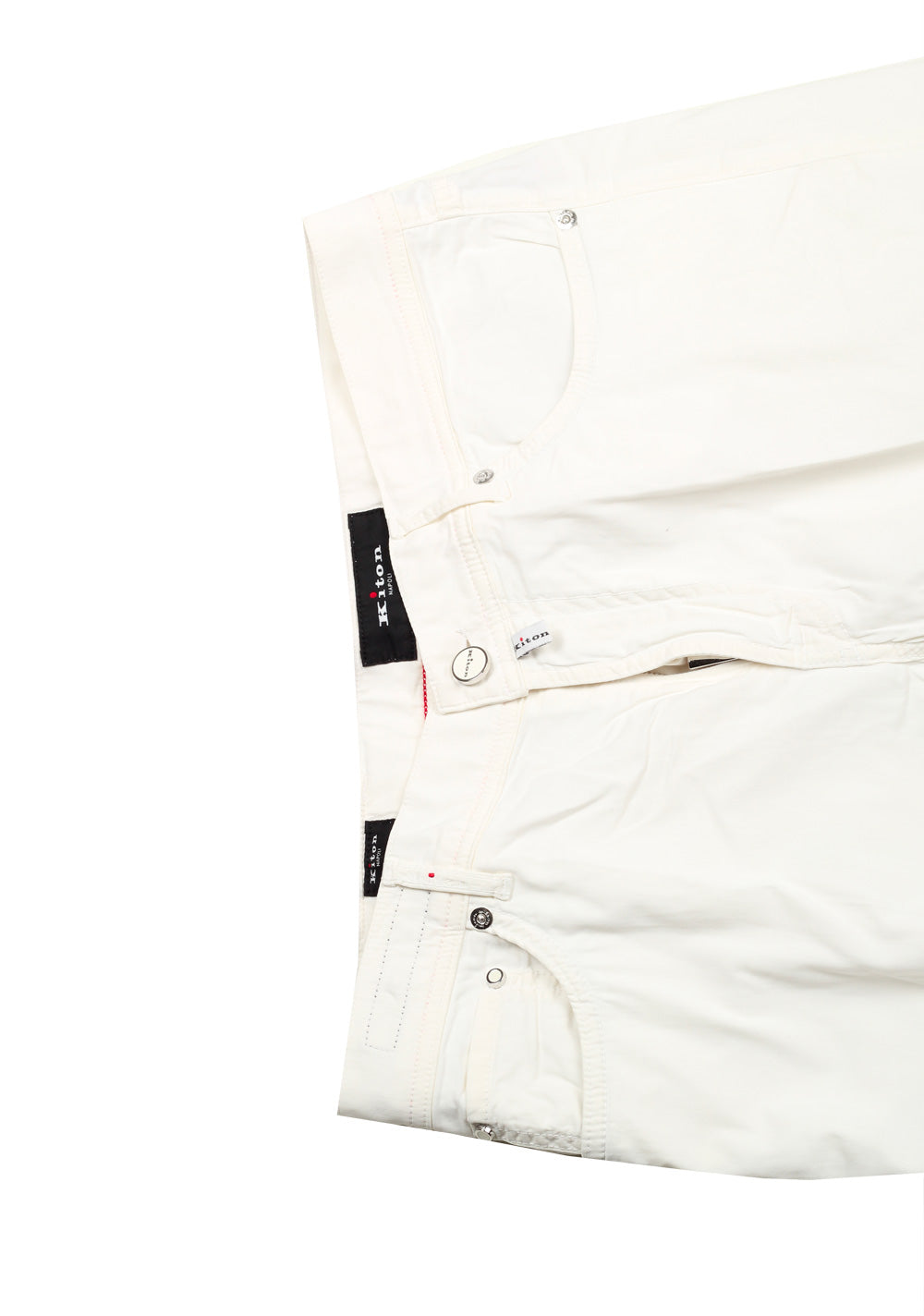 Kiton White Slim Jeans