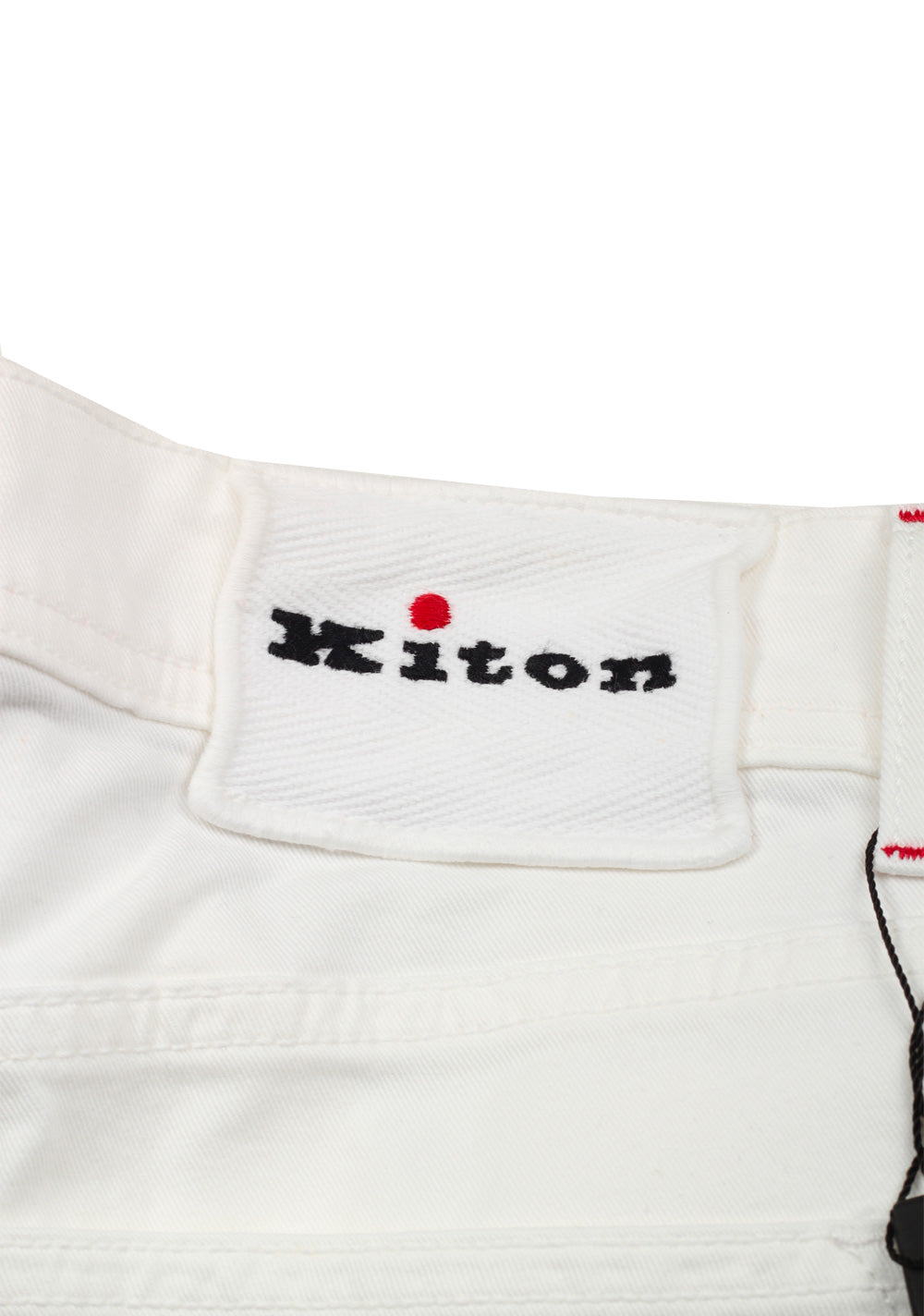 Kiton White Slim Jeans