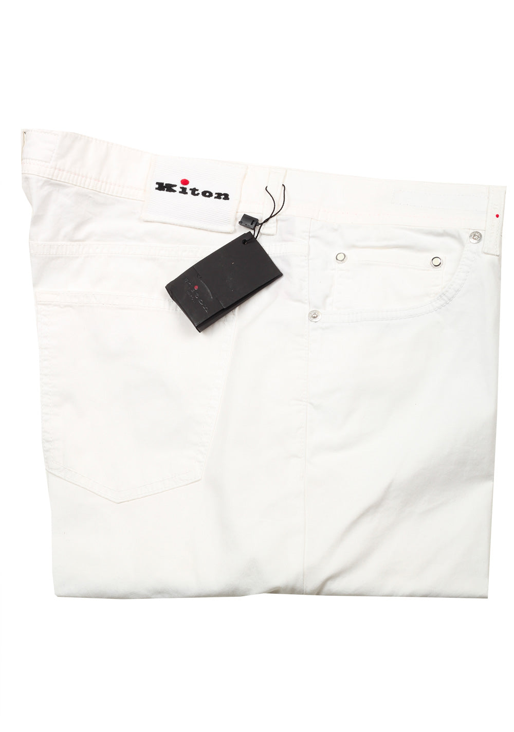 Kiton White Slim Jeans