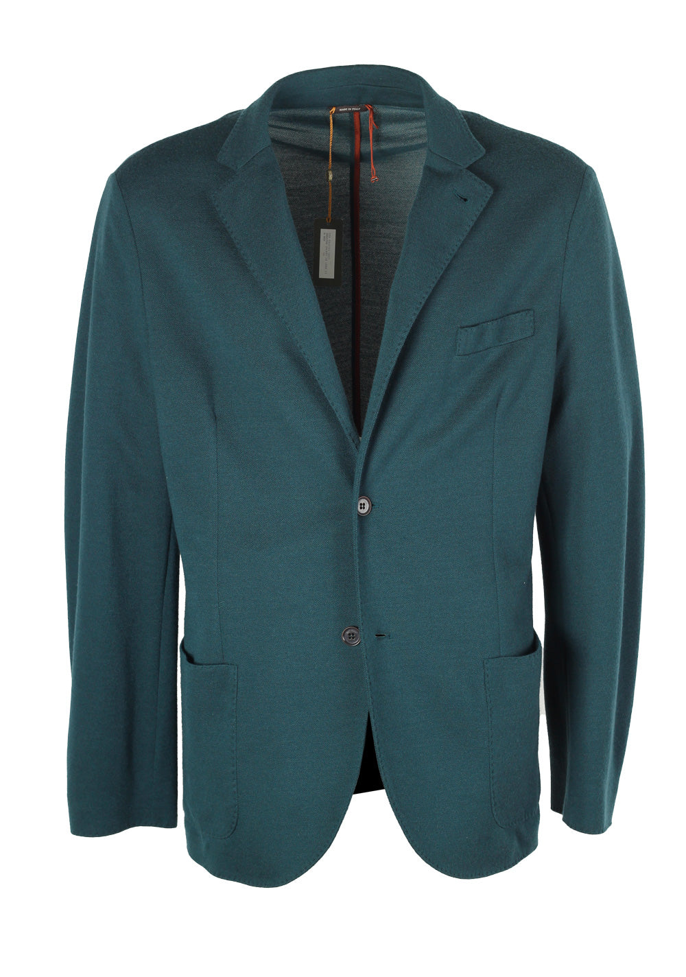 Loro Piana Teal Sweater Blazer Size 56 / 46R U.S.