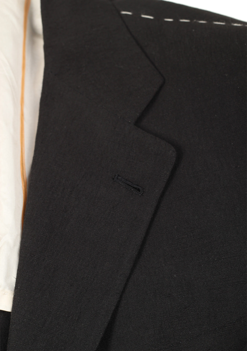Kiton Black Sport Coat Size 48 / 38R U.S. In Silk Linen