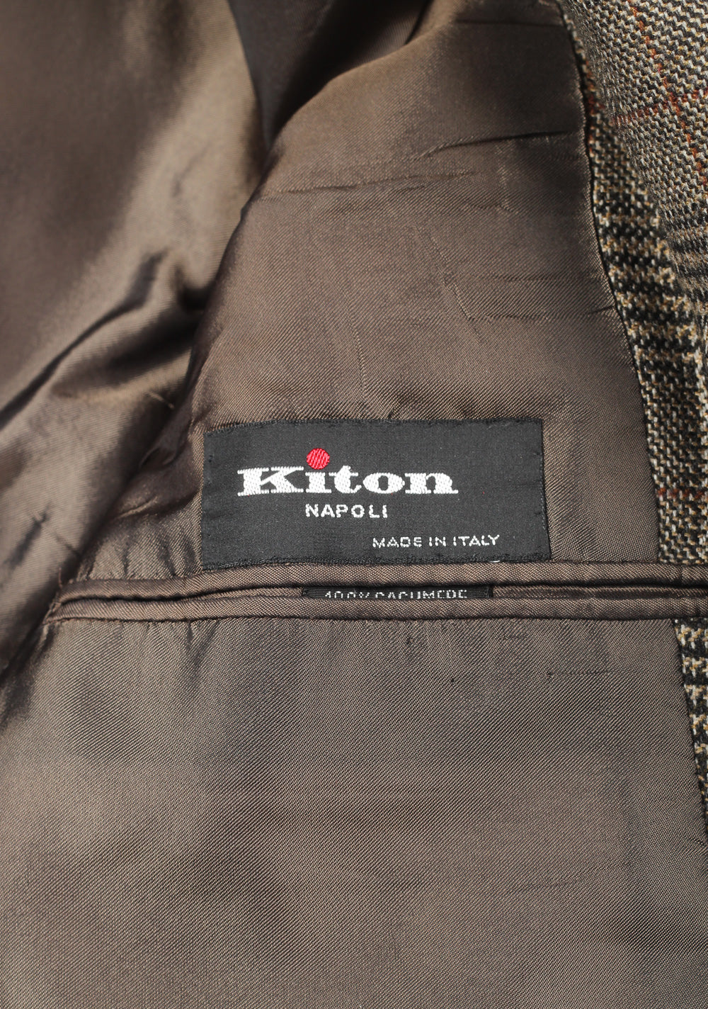 Kiton Gray Checked Sport Coat Size 50 / 40R U.S. In Cashmere