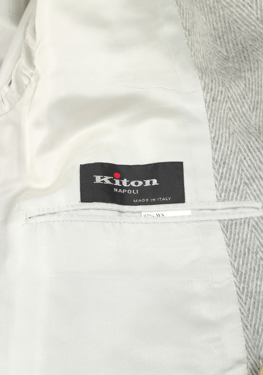 Kiton Gray Double Breasted Vicuna Coat Size 52 / 42R U.S.