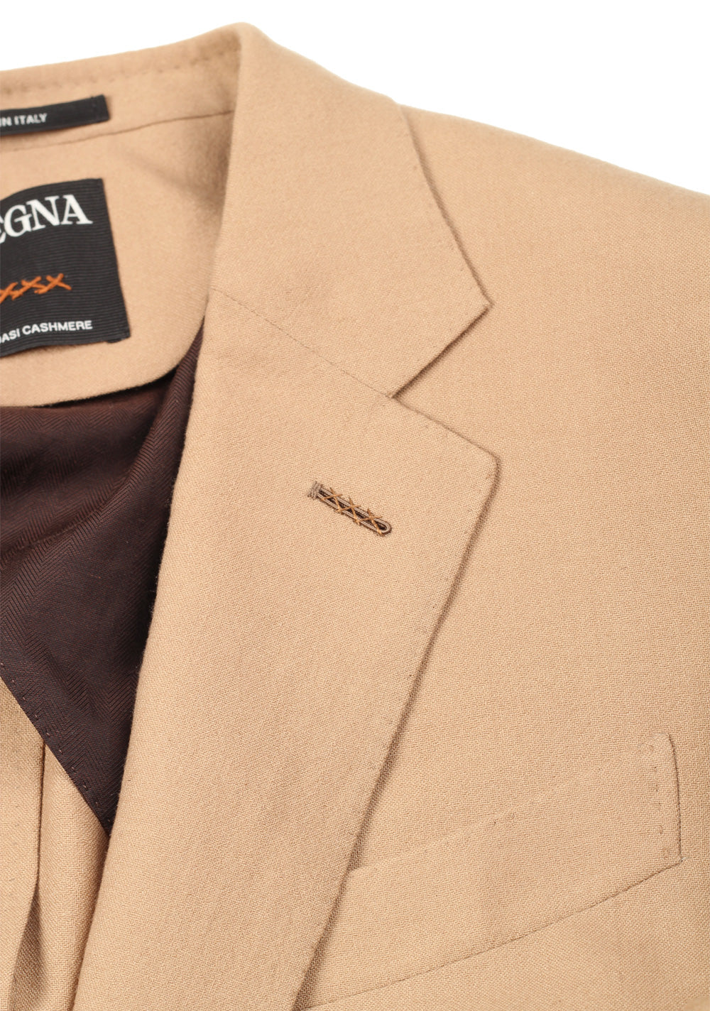 ZEGNA Oasi Cashmere Sand Cashmere Sport Coat Size 50 / 40R U.S.