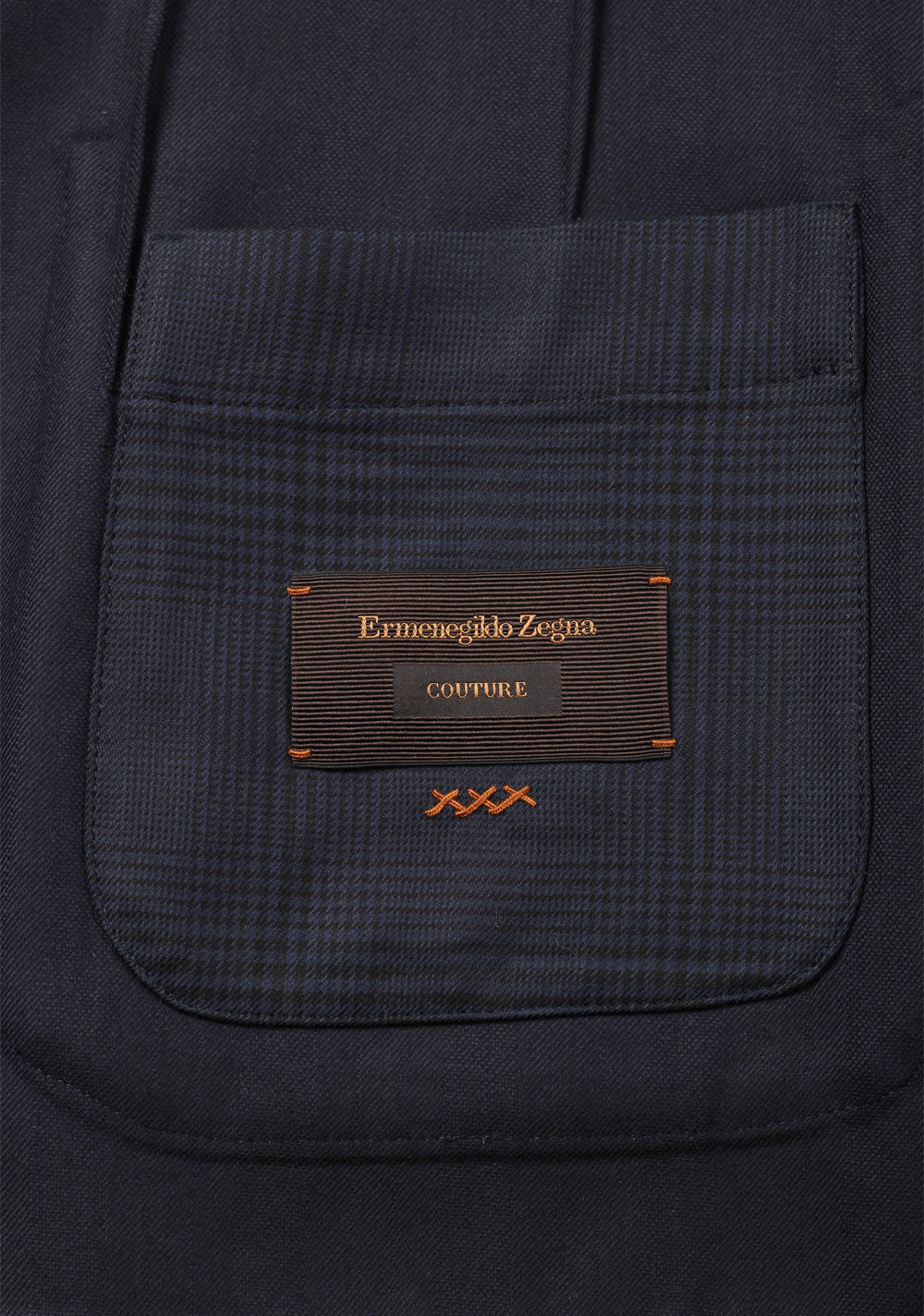 Ermenegildo Zegna Checked Couture Blue Sport Coat