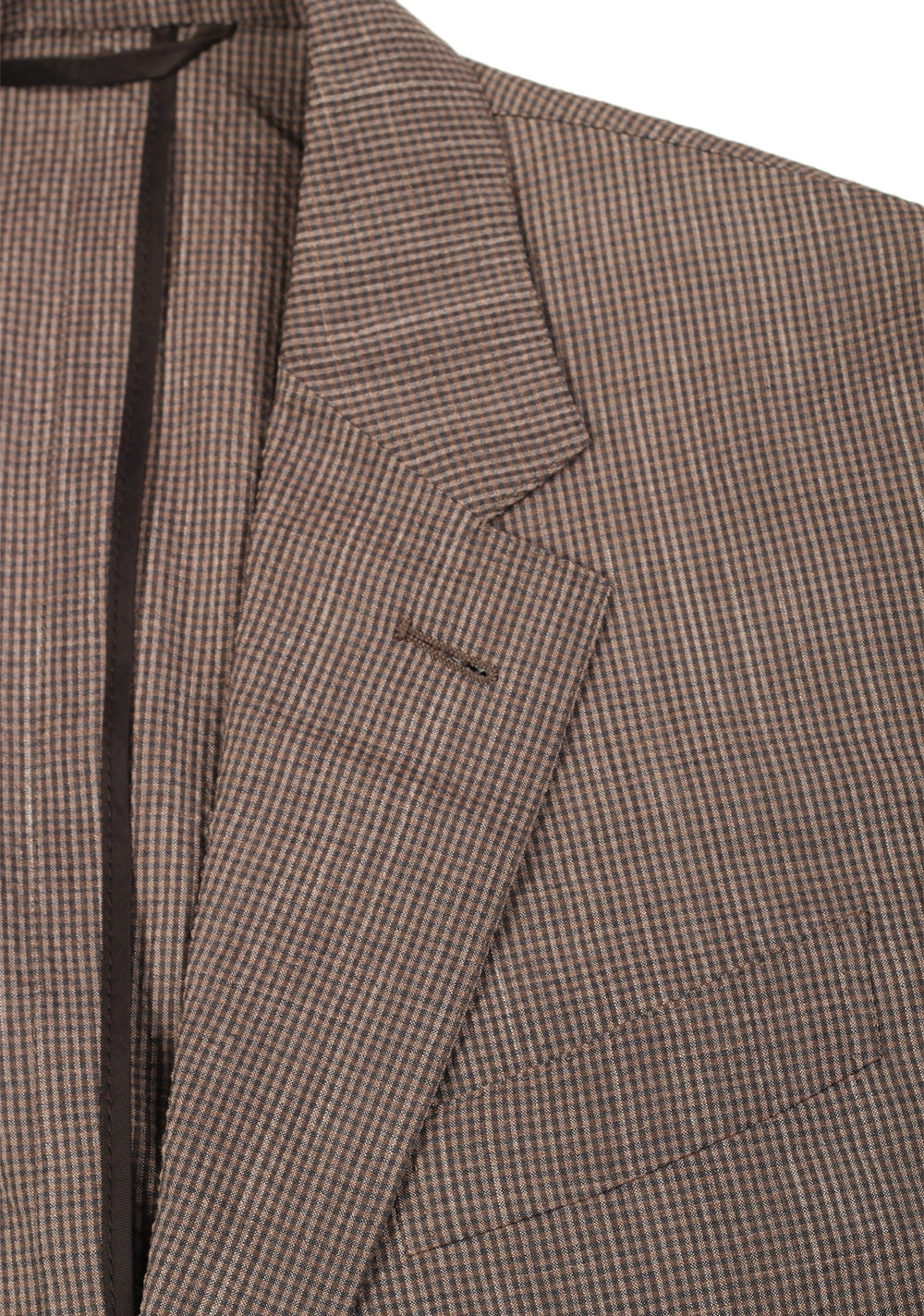 ZEGNA Zero Weight Trofeo Brown Checked Sport Coat Size 48 / 38R U.S.